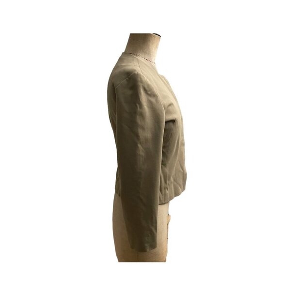 Tahari Concealed Button Placket Blazer Jacket Women Long Sleeves Round Neck 4 - Picture 3 of 8